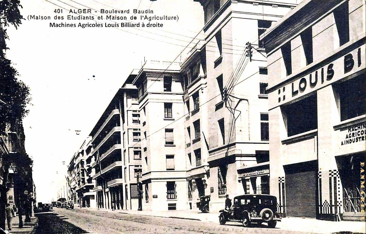 Alger - Boulevard Baudin - Maisons des Etudiants et de l'Agriculture - 1951.jpg